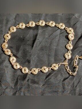 Vintage Gold " #Love Knot " #Choker